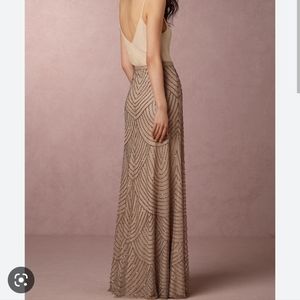 Bhldn breanna beaded adrianna papell maxi skirt sz.12